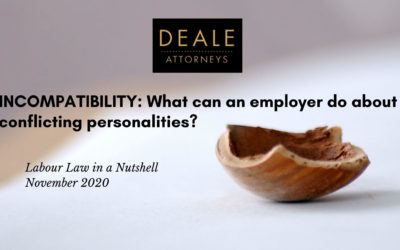 INCOMPATIBILITY: What can an employer do about conflicting personalities?