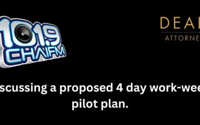 Discussing a proposed 4 day work-week pilot plan – CHAI FM with Patrick Deale
