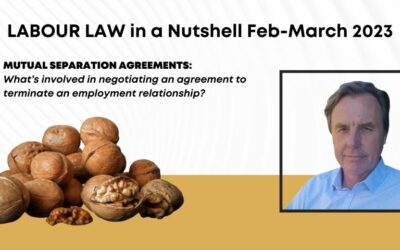 MUTUAL SEPARATION AGREEMENTS: What’s involved in negotiating an agreement to terminate an employment relationship?